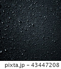 Water drops on fabric texture 43447208