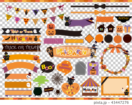 Halloween Halloween heading material - Stock Illustration [43447276 ...