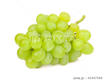 green grape isolated on white background 43447569