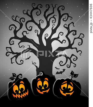 Halloween tree silhouette topic 5 Halloween tree silhouette topic 5 43447606