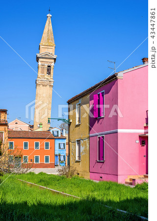 Daylight view to vibrant colorful city buildings Daylight view to vibrant colorful city buildings 43447861