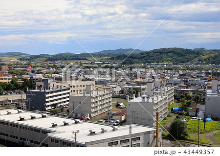 某所から見る北見駅裏の住宅街 43449357