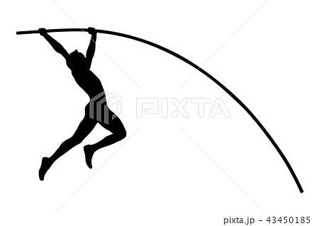 pole vault athlete jumper pole vault athlete jumper 43450185
