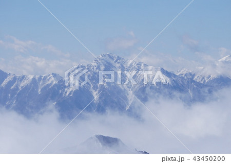 文三郎尾根からの甲斐駒ヶ岳 文三郎尾根からの甲斐駒ヶ岳 43450200