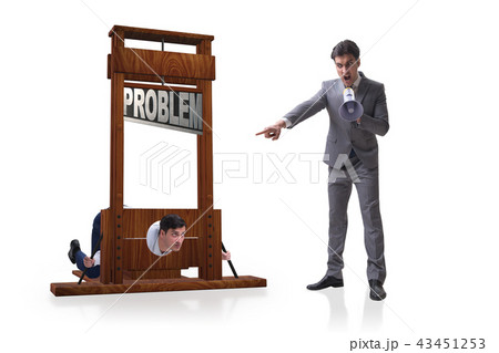 Businessman unsuccessfully dealing with business problems 43451253