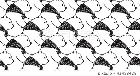 Bear seamless pattern vector polar bear panda 43453428