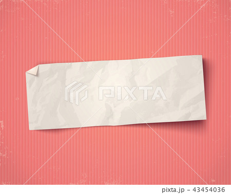 White paper ad on old paper background. White paper ad on old paper background. 43454036