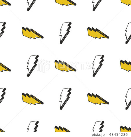 Lightning seamless pattern vector illustration. 43454286