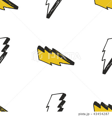 Lightning seamless pattern vector illustration. Lightning seamless pattern vector illustration. 43454287