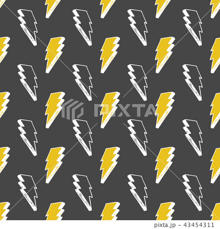 Lightning seamless pattern vector illustration. 43454311