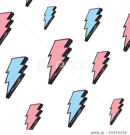 Lightning seamless pattern vector illustration. Lightning seamless pattern vector illustration. 43454320