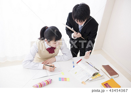 学習イメージ　高校生　家庭教師　学習塾 43454367