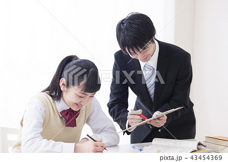 学習イメージ　高校生　家庭教師　学習塾 43454369
