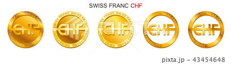 Vector money Swiss Franc sign (Swiss Franc coin 43454648