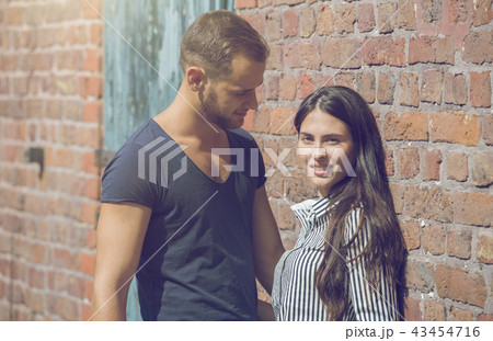 Young couple hugging and having fun 43454716