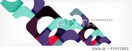 Geometric squares abstract banner. Vector illustration for business brochure or flyer, presentation Geometric squares abstract banner. Vector illustration for business brochure or flyer, presentation 43455863