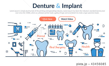 Web site header - Denture and Implant 43456085