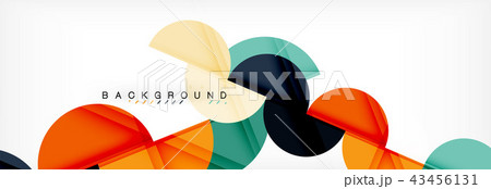 Circle modern geometrical abstract background illustration Circle modern geometrical abstract background illustration 43456131