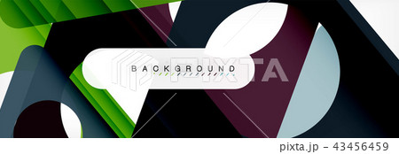 Abstract geometric background. Modern overlapping triangles. Unusual color shapes for your message 43456459