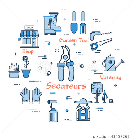 06 Blue GARDENING - Secateurs 43457262