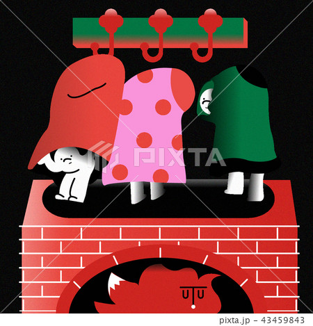 クリスマス 妖精 暖炉 43459843