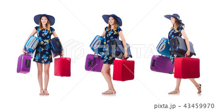 Woman planning to go on summer vacation 43459970