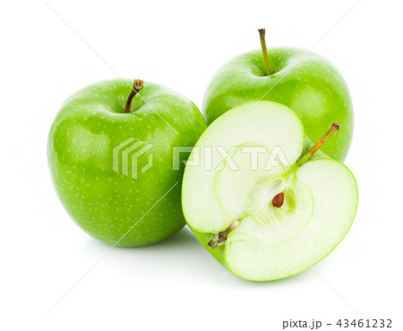 Green apples Isolated on a white background 43461232