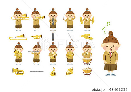 吹奏楽　女性　セット 43461235