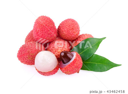 Lychee isolated on white background 43462458
