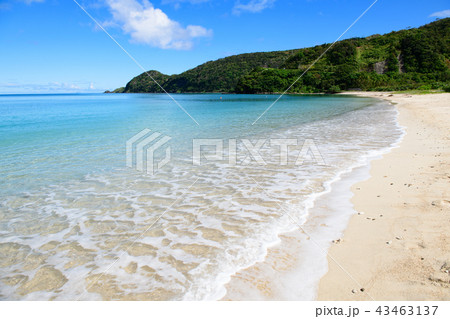 奄美大島 国直海岸 ビーチの写真素材