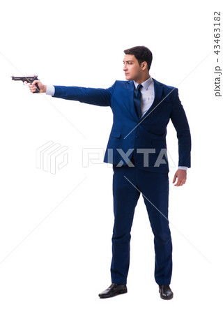 Businessman isolated on white background 43463182