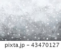 雪降る夜　背景素材 43470127