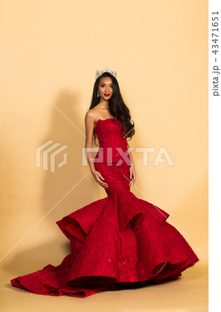 Miss Beauty Pageant Queen Contest in Asian Gown Miss Beauty Pageant Queen Contest in Asian Gown 43471651