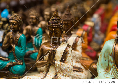 Buddha statue figures souvenir on display for sale 43471706