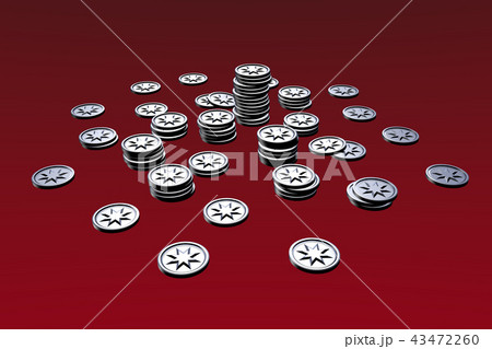 コインのイメージ(シルバー・プラチナ系) 43472260