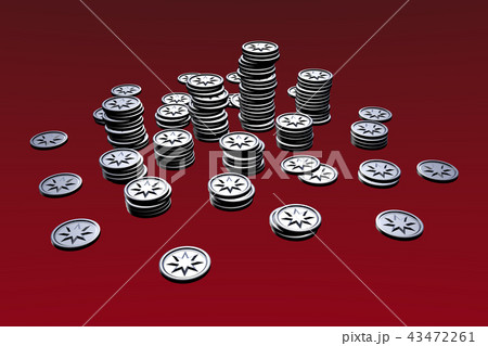 コインのイメージ(シルバー・プラチナ系) 43472261