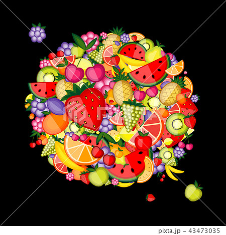 Energy fruit background for your design Energy fruit background for your design 43473035