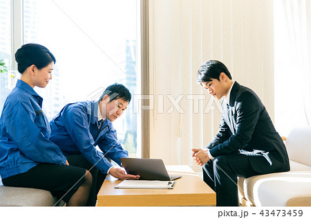 工事 建設 打合せ ミーティング 営業 43473459