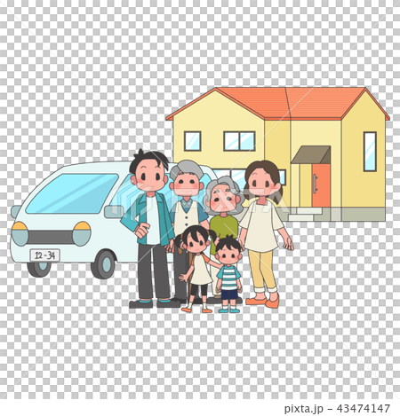 Three-family family residential car 43474147