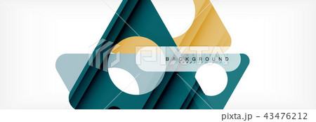 Geometric background, circles and triangles shapes banner. Illustration for business brochure or Geometric background, circles and triangles shapes banner. Illustration for business brochure or 43476212