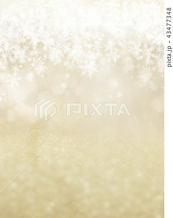背景-雪-クリスマス-ゴールド-キラキラ 43477348