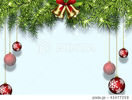 クリスマス背景のイラスト素材 43477359 Pixta