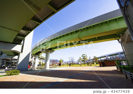 神戸震災復興記念公園 みなとのもり公園 神戸市中央区にての写真素材