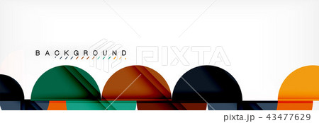 Circle modern geometrical abstract background illustration Circle modern geometrical abstract background illustration 43477629