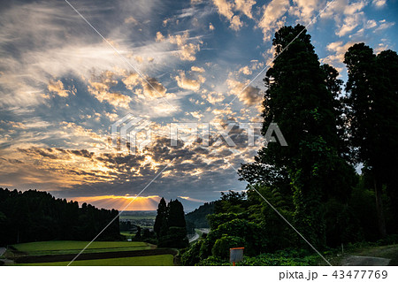 朝焼けの天使の梯子 朝焼けの天使の梯子 43477769