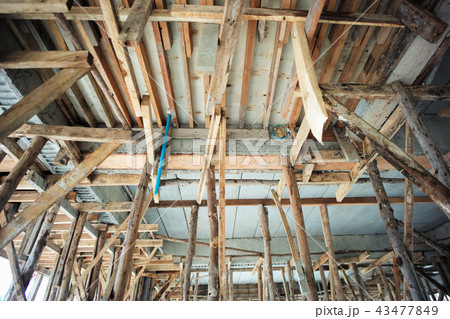 Perspective of structure inside the house. 43477849