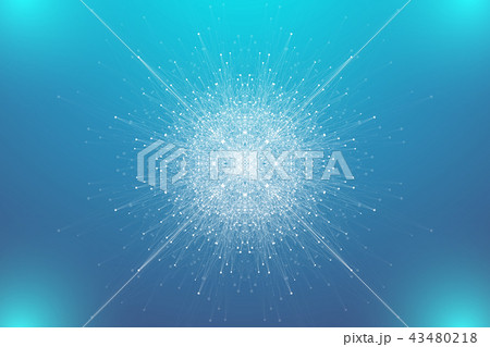 Scientific vector illustration genetic engineering and gene manipulation concept. DNA helix, DNA 43480218