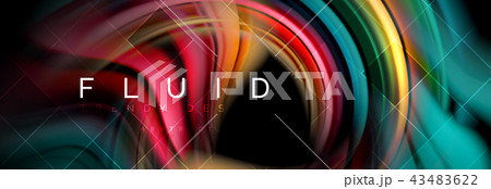 Flowing glowing color motion concept, trendy abstract layout template for business or technology Flowing glowing color motion concept, trendy abstract layout template for business or technology 43483622
