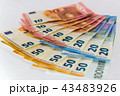 Dollar, euro, ruble banknotes 43483926