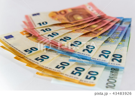 Dollar, euro, ruble banknotes Dollar, euro, ruble banknotes 43483926